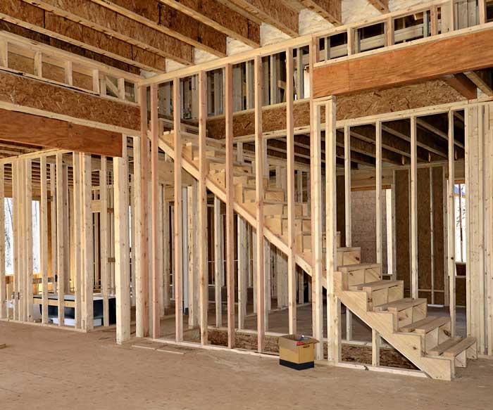 Framing contractor building structure in South Florida